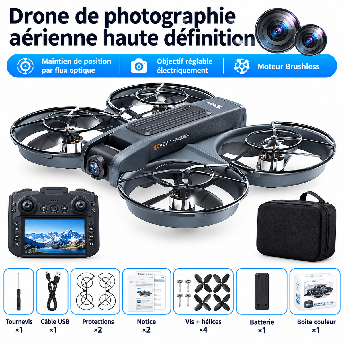 X226 Pro GPS — Drone 8K Brushless avec Évitement d’Obstacles