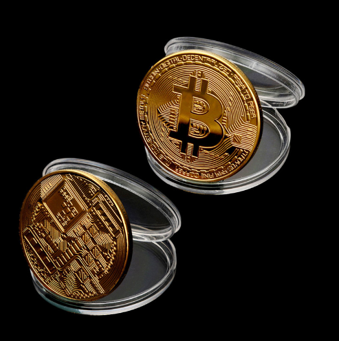 Pièce Commémorative en Métal - Pièce Souvenir Bitcoin