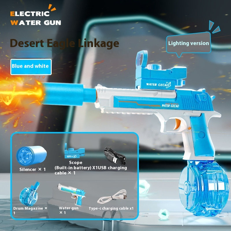Pistolet à Eau Électrique Fire Rat avec Lumière Cool et Pulvérisation Automatique