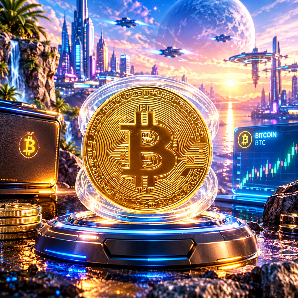 Pièce Commémorative en Métal - Pièce Souvenir Bitcoin