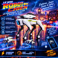 Teeggi Multifunction RC Mechanical Dog Electric RC Intelligent Robot Dog with turret Educational Toy Bionic Smart Robot Toy Gift