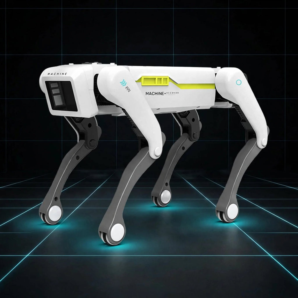 Teeggi Multifunction RC Mechanical Dog Electric RC Intelligent Robot Dog with turret Educational Toy Bionic Smart Robot Toy Gift