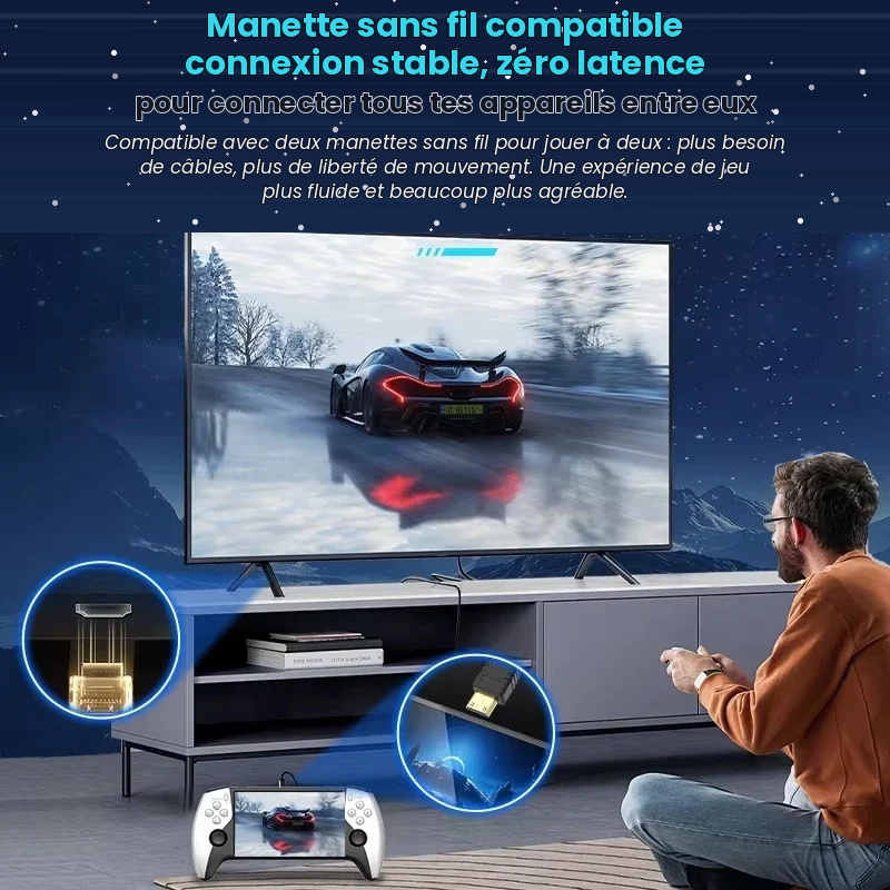 Console Rétro Portable SF3500 — Traverse l'espace-temps