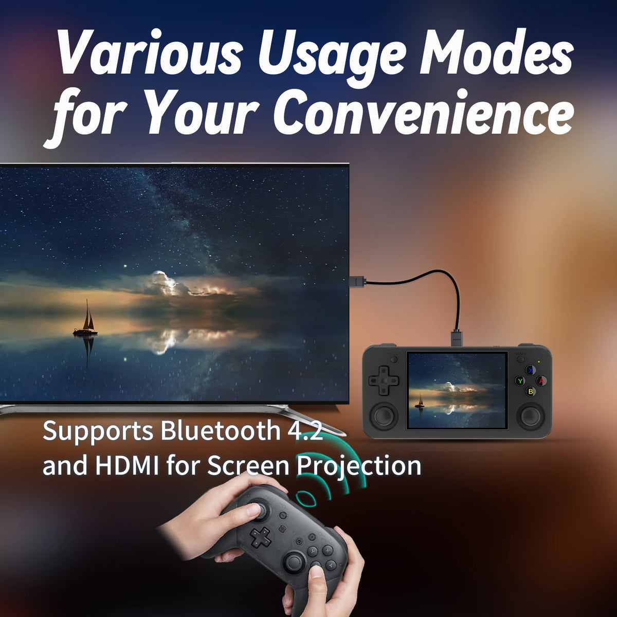Anbernic RG35XX H Handheld Game Console 3.5" IPS Screen Linux 64-bit H700 Retro Gaming Player Supports HD TV-Output 5000+ Games