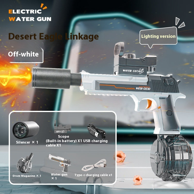 Pistolet à Eau Électrique Fire Rat avec Lumière Cool et Pulvérisation Automatique