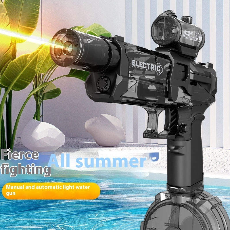 Pistolet à Eau Électrique Fire Rat avec Lumière Cool et Pulvérisation Automatique