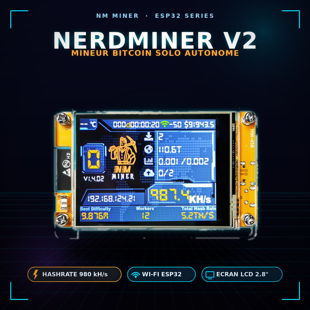 mini Miner NerdMiner  980KH/s